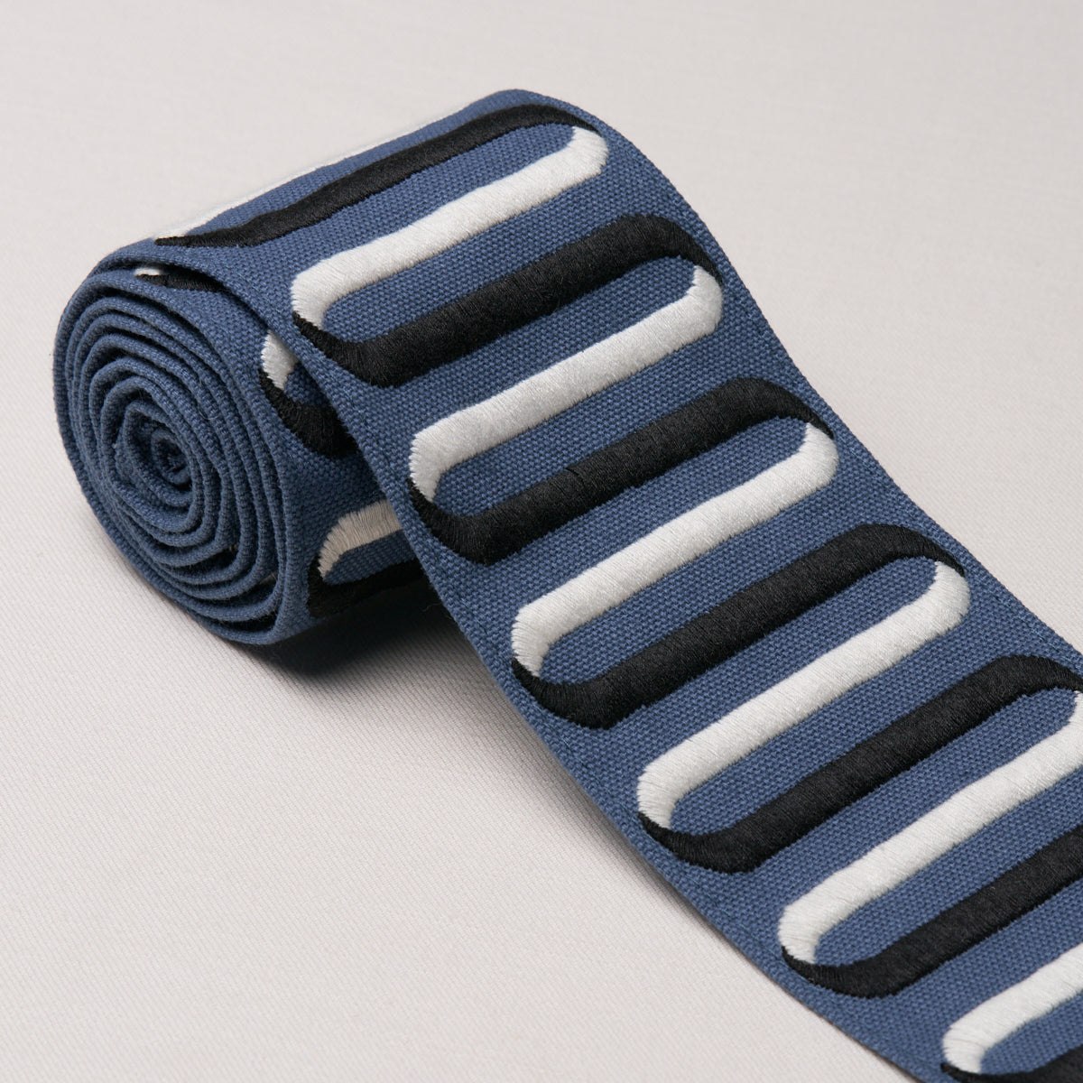 Ribbon Tape - Navy - Schumacher 86342 Trim - Schumacher Trim