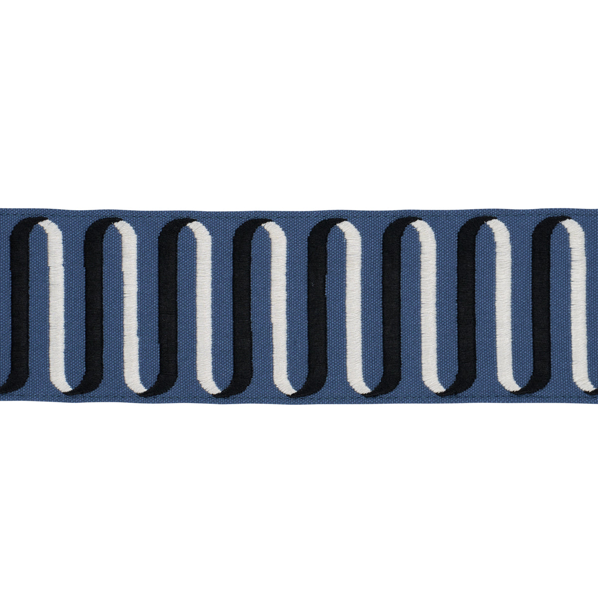 Ribbon Tape - Navy - Schumacher 86342 Trim - Schumacher Trim