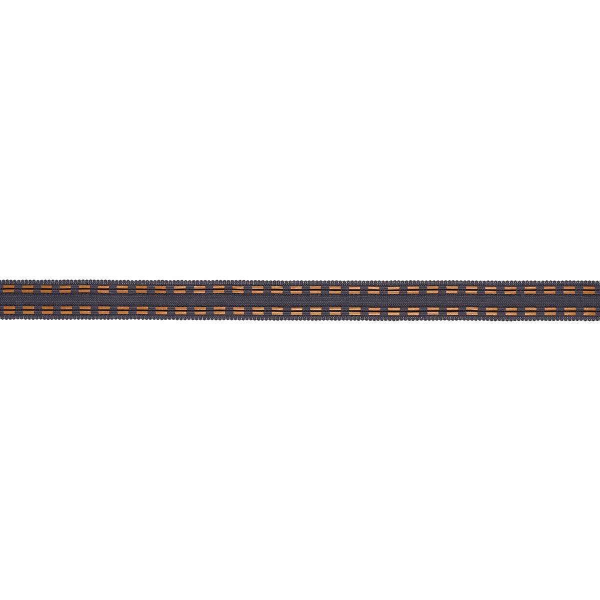 Leather Cord Tape - Charcoal - Schumacher 86381 Trim - Schumacher Trim