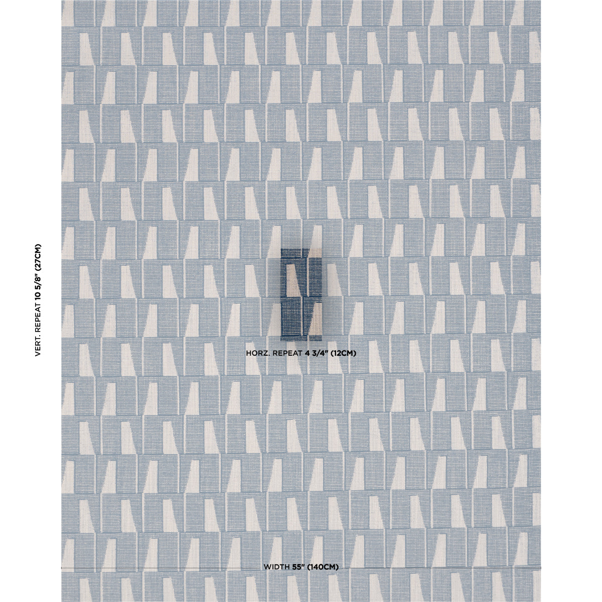 Gaetan Performance - Indigo - Schumacher 86420 Fabric - Schumacher Fabric
