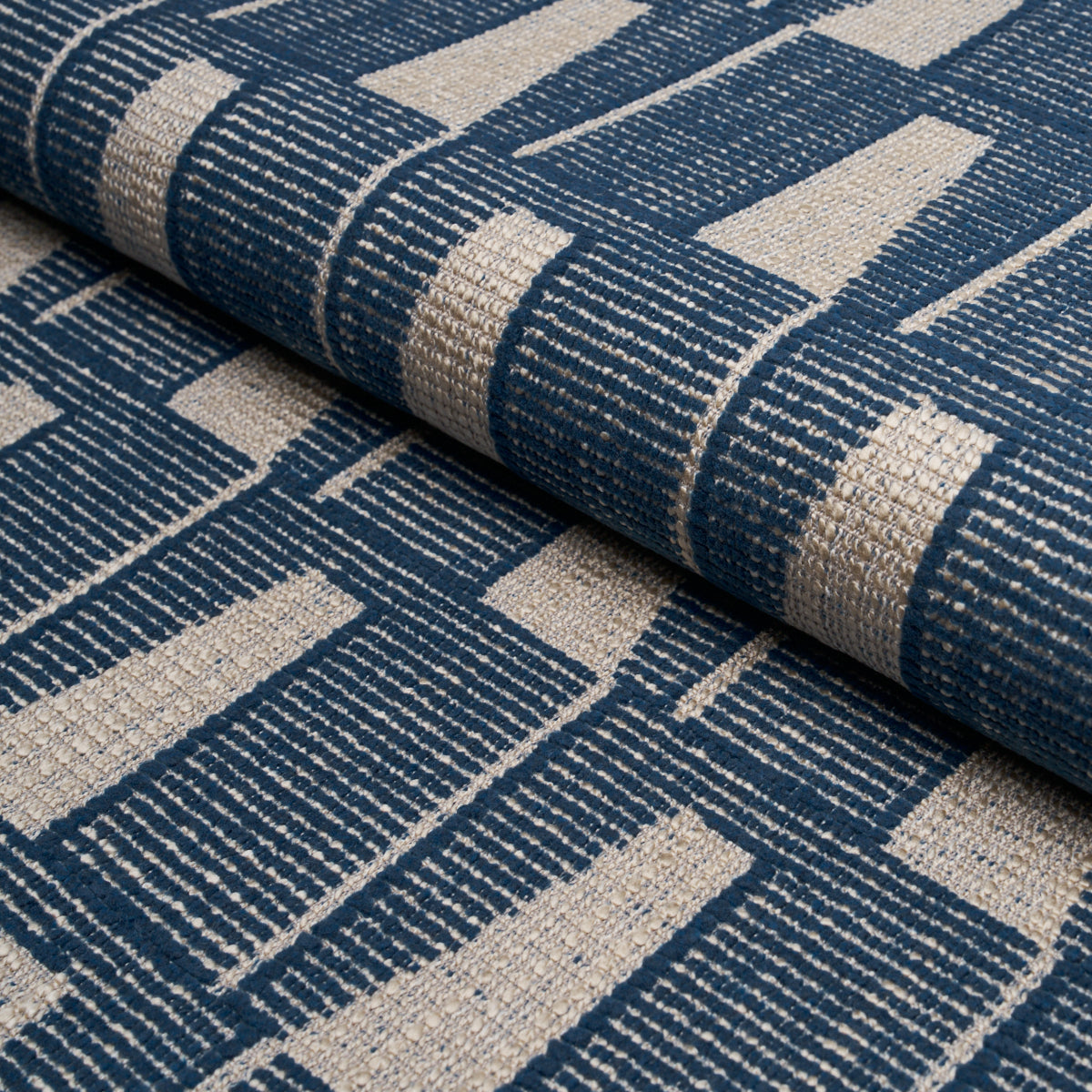 GAETAN-PERFORMANCE-INDIGO-SCHUMACHER-86420 - Schumacher Fabric