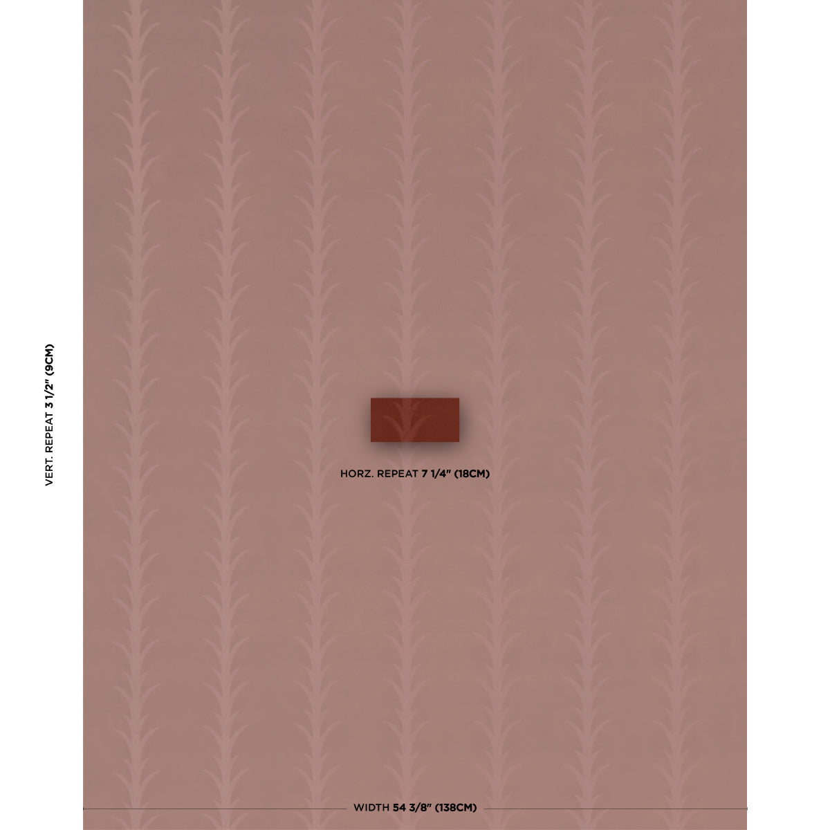 ACANTHUS-STRIPE-VELVET-TERRACOTTA-SCHUMACHER-86452 - Schumacher Fabric