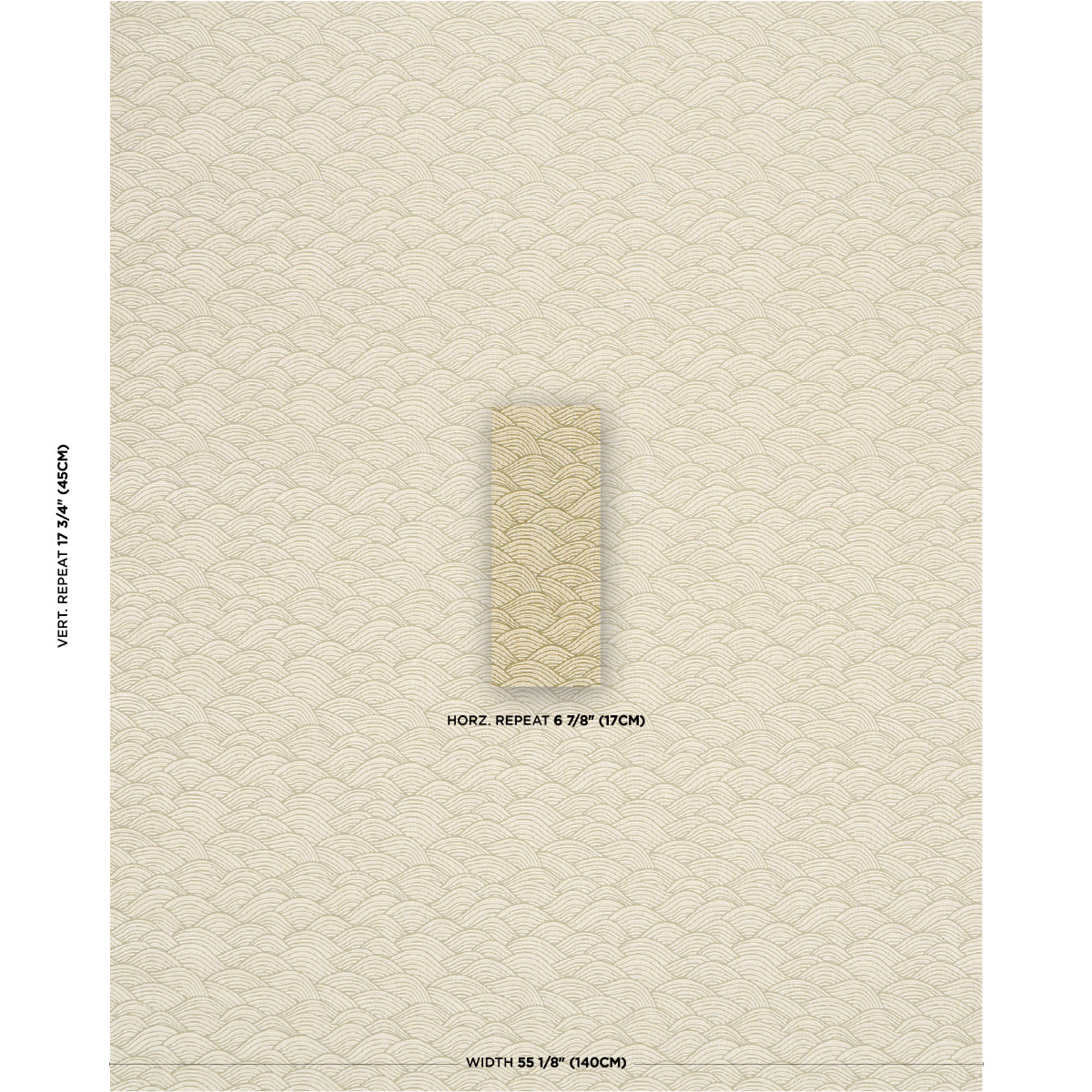 SYMPHONY-SCALLOP-OLIVE-SCHUMACHER-86541 - Schumacher Fabric