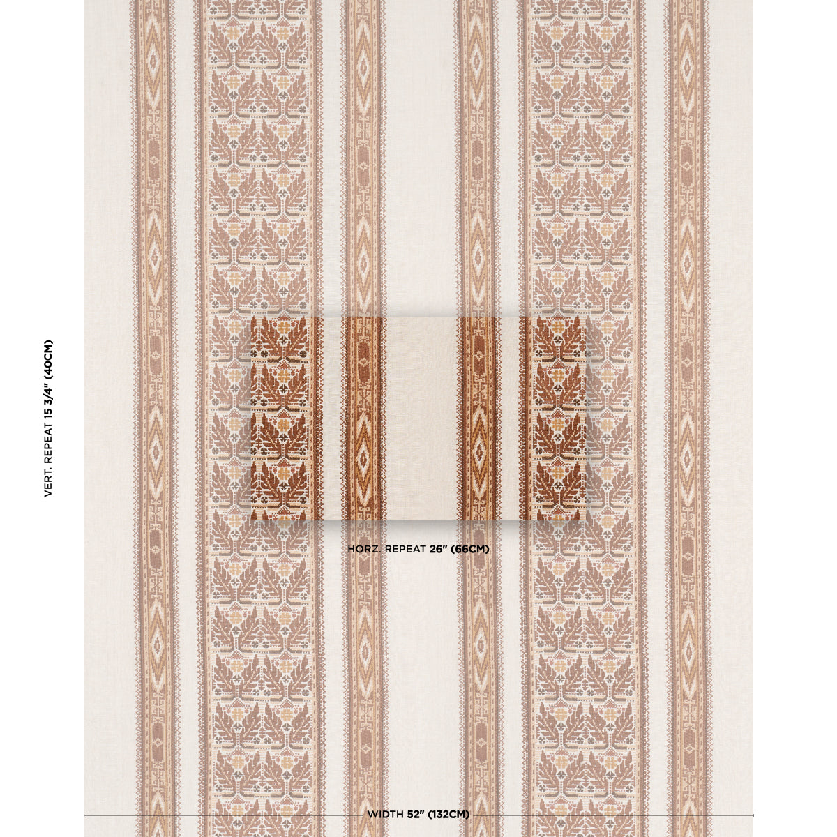 AYLA-EMBROIDERY-SPICE-SCHUMACHER-86552 - Schumacher Fabric