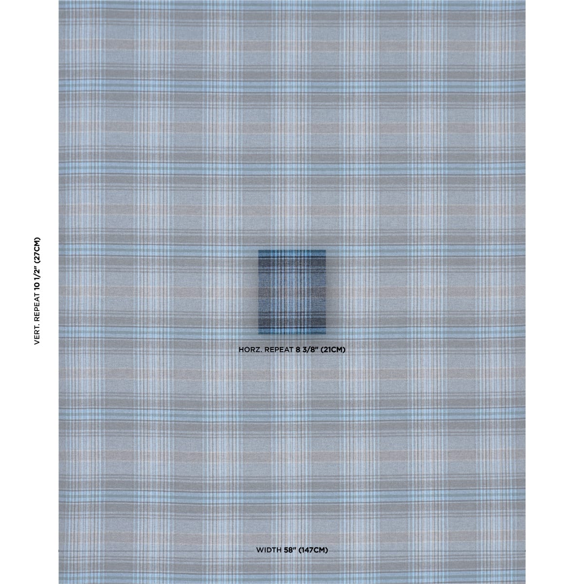 CAMPBELL-PLAID-INDIGO-SCHUMACHER-86582 - Schumacher Fabric