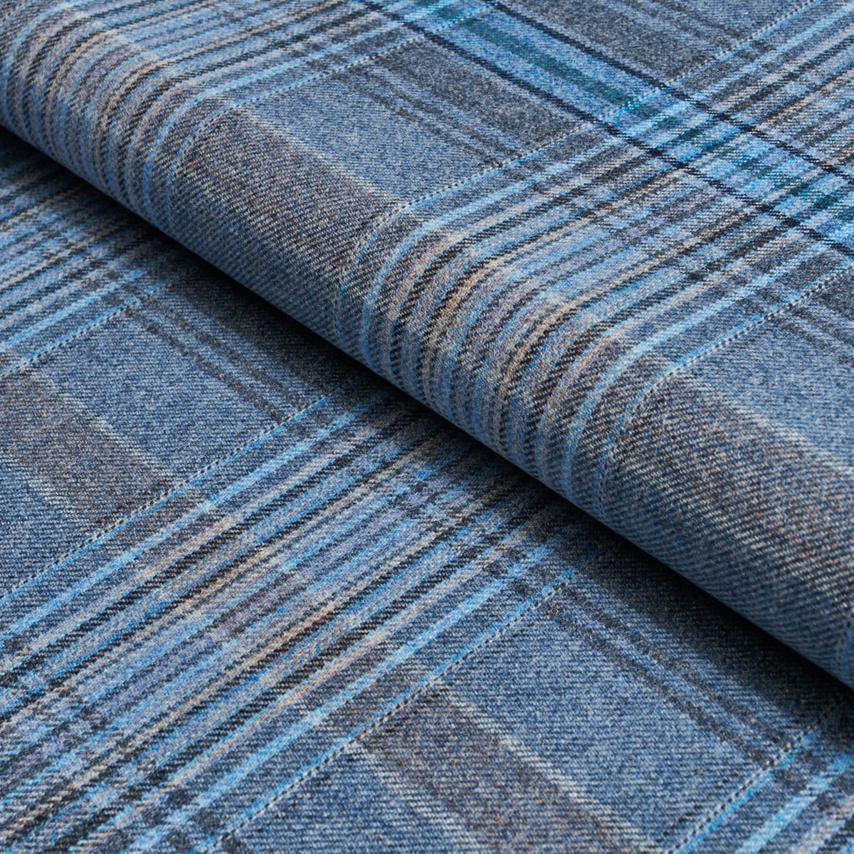 CAMPBELL-PLAID-INDIGO-SCHUMACHER-86582 - Schumacher Fabric