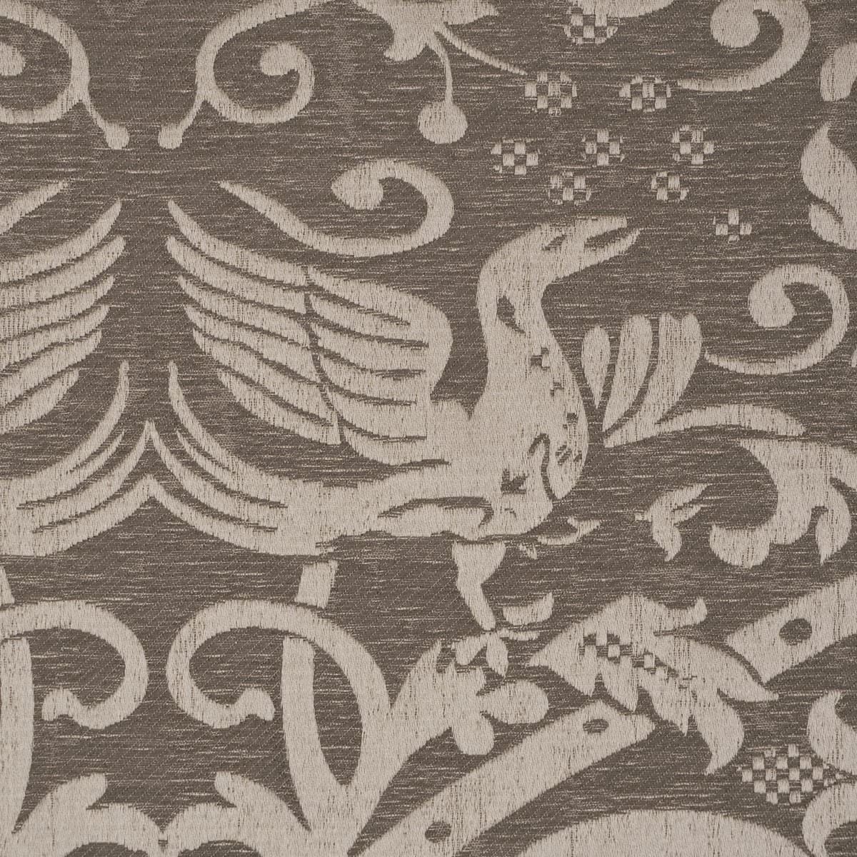DOUGAL-DAMASK-SMOKE-SCHUMACHER-86590 - Schumacher Tela