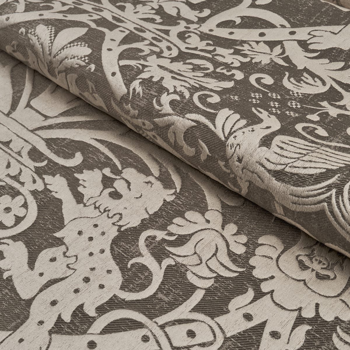 DOUGAL-DAMASK-SMOKE-SCHUMACHER-86590 - Schumacher Tela