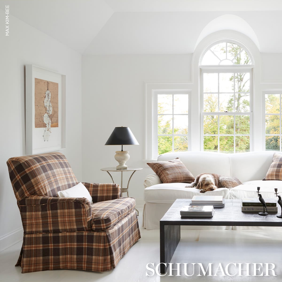 HARRIS-MERINO-PLAID-SPICE-SCHUMACHER-86611 - Schumacher Fabric