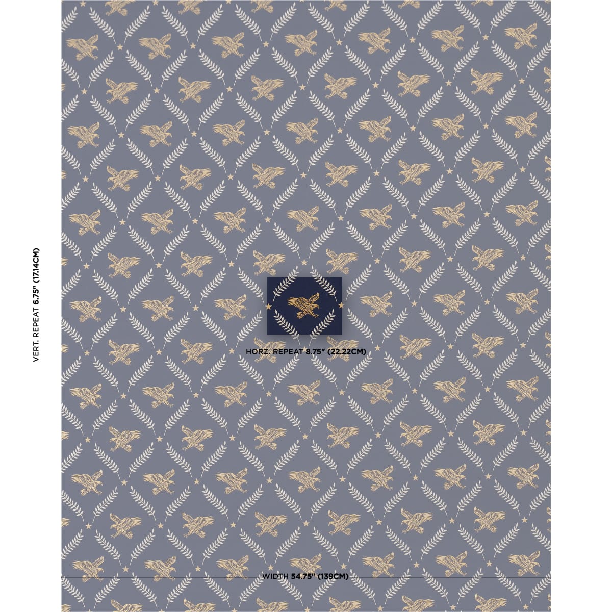 LOLAIRE-NAVY-SCHUMACHER-86621 - Schumacher Fabric