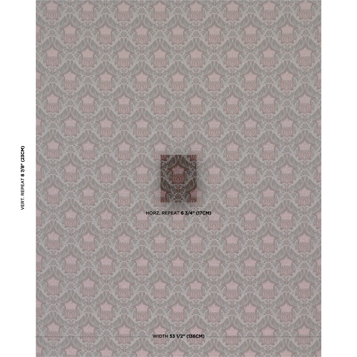 ROWALLAN-TRELLIS-CHOCOLATE-SCHUMACHER-86630 - Schumacher Fabric