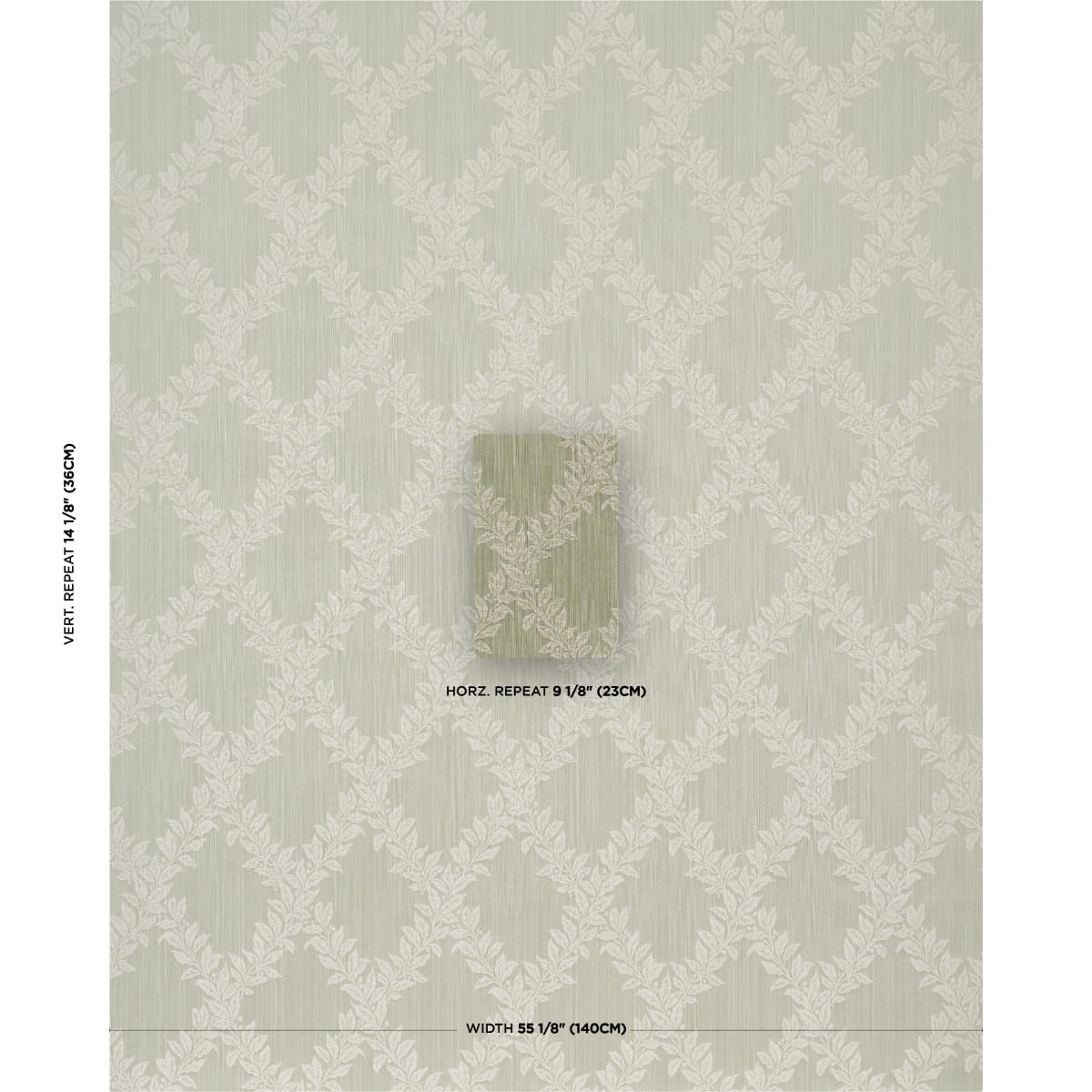 TYNINGHAME-TRELLIS-SAGE-SCHUMACHER-86640 - Schumacher Fabric