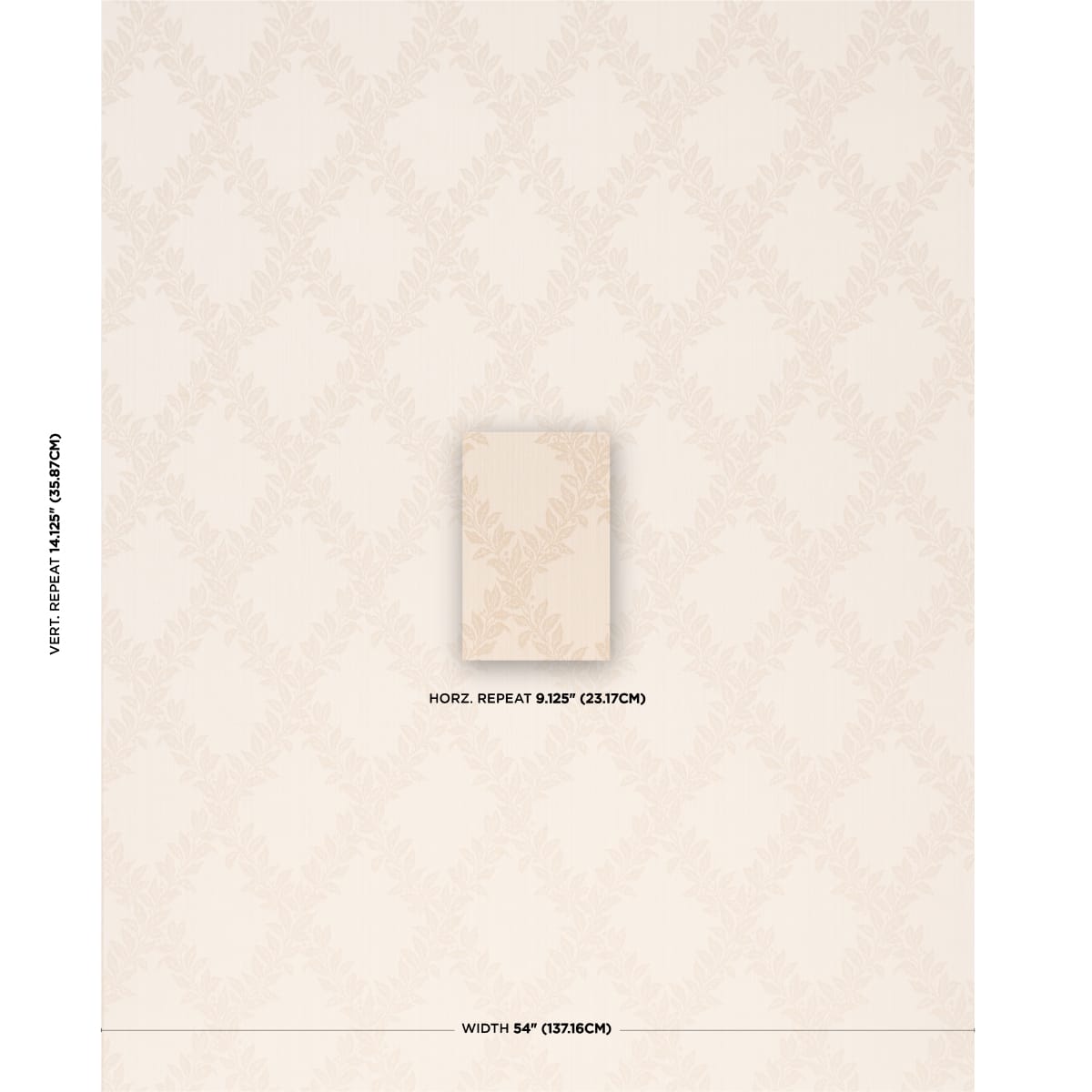 TYNINGHAME-TRELLIS-IVORY-SCHUMACHER-86642 - Schumacher Fabric