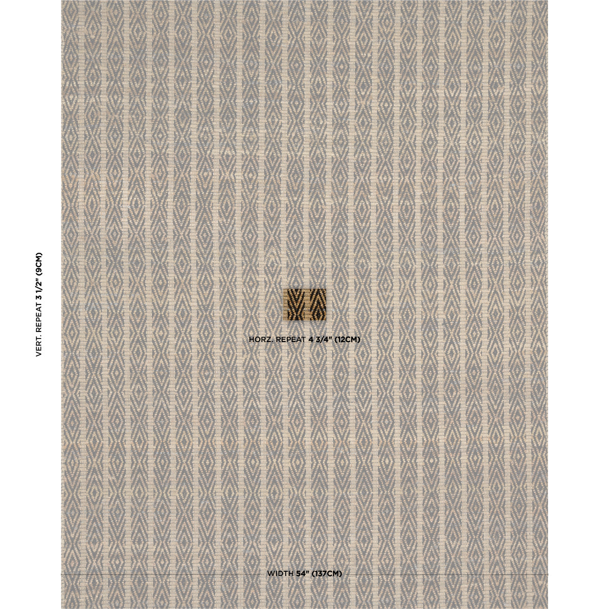 Kyara Handwoven - Brown & Black - Schumacher 86680 Fabric - Schumacher Fabric