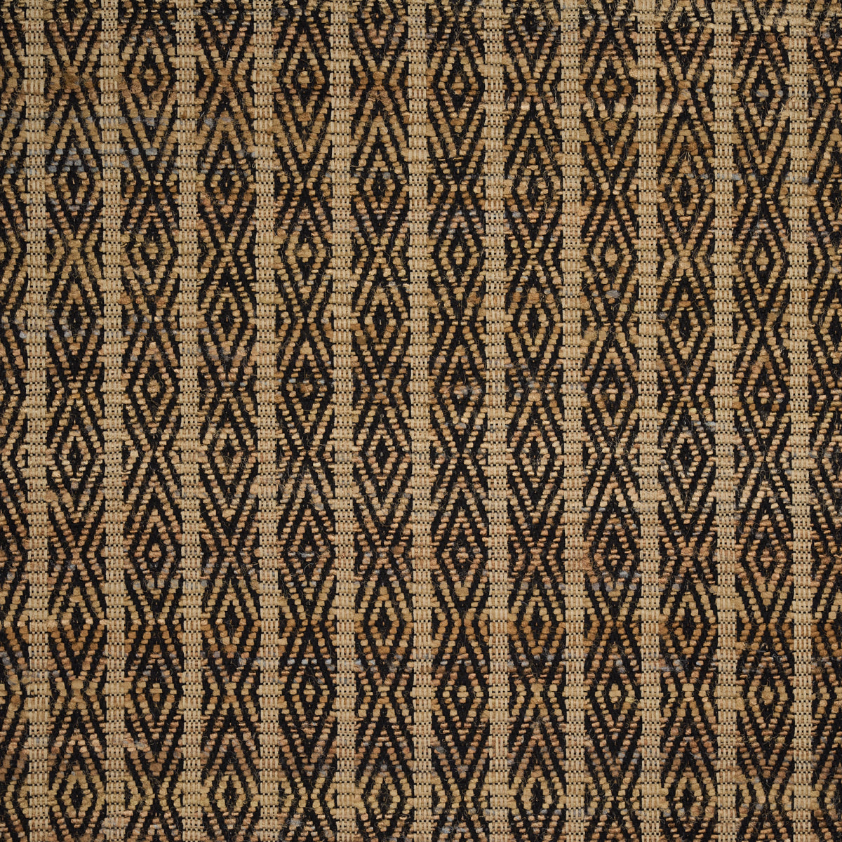 Kyara Handwoven - Brown & Black - Schumacher 86680 Fabric - Schumacher Fabric