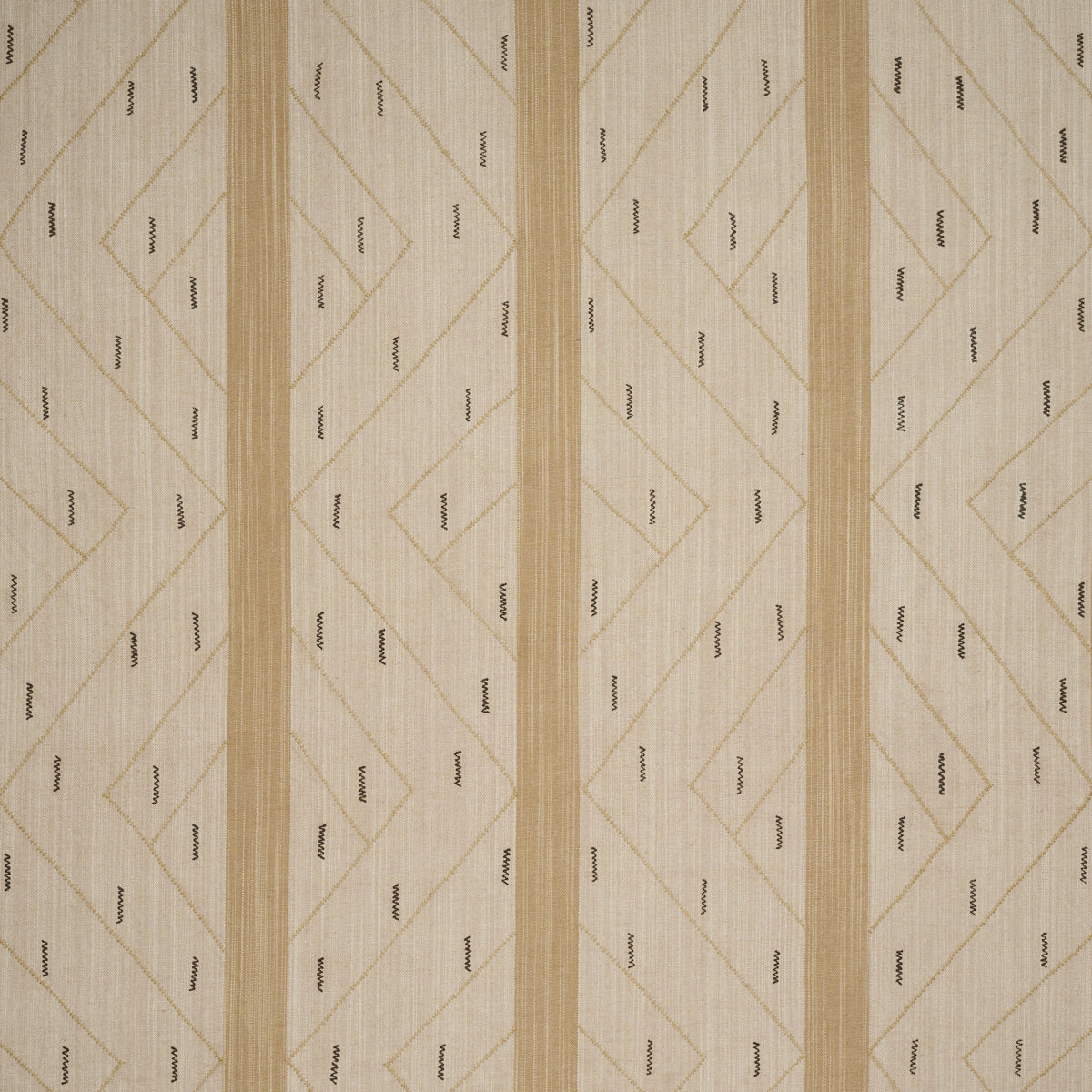 Kapanga Embroidery - Oat - Schumacher 86700 Fabric - Schumacher Fabric
