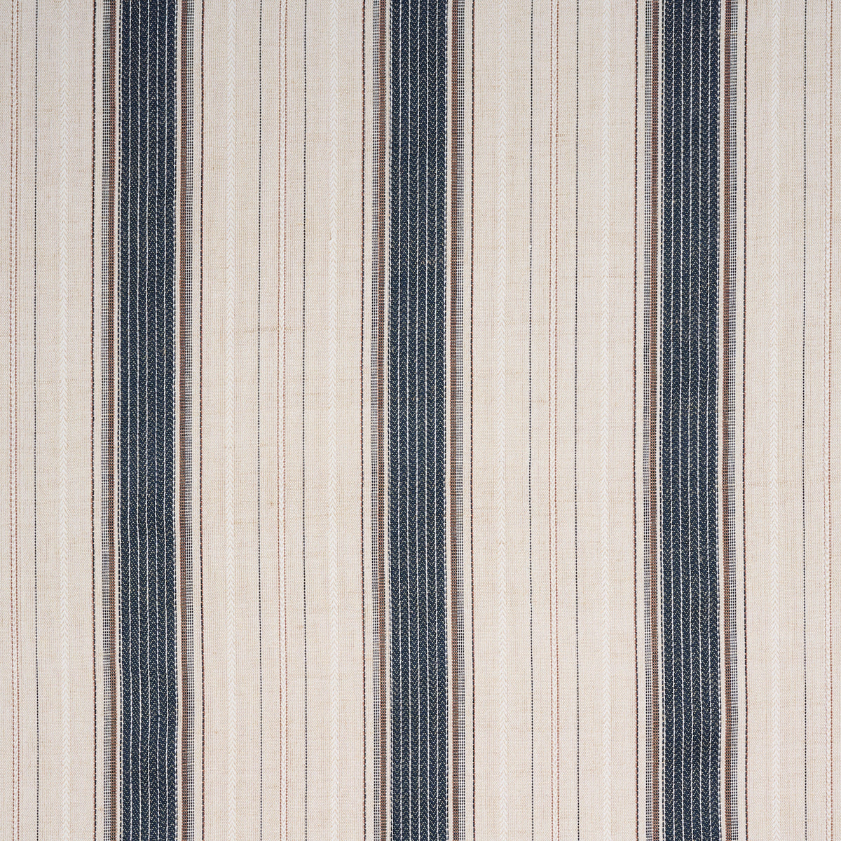 Idris Stripe - Indigo - Schumacher 86711 Fabric - Schumacher Fabric