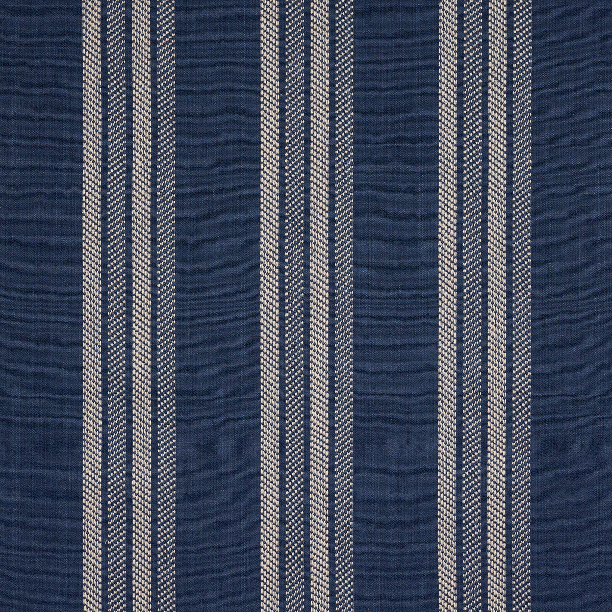Nor Stripe - Indigo - Schumacher 86742 Fabric - Schumacher Fabric
