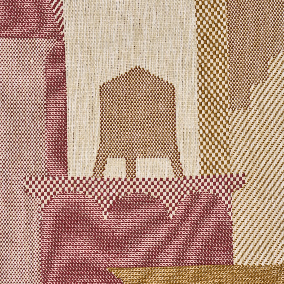 THE-CITYS-SILENT-LINES-INDOOR-OUT-MERLOT-SCHUMACHER-86831 - Schumacher Fabric