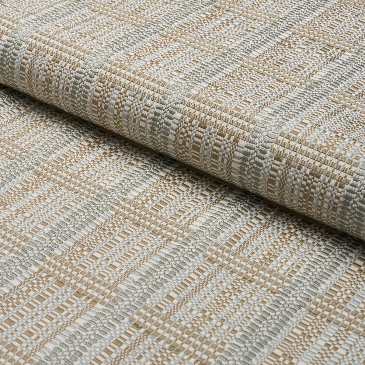 SKYLINE-PLAID-STONE-SCHUMACHER-86850 - Schumacher Fabric