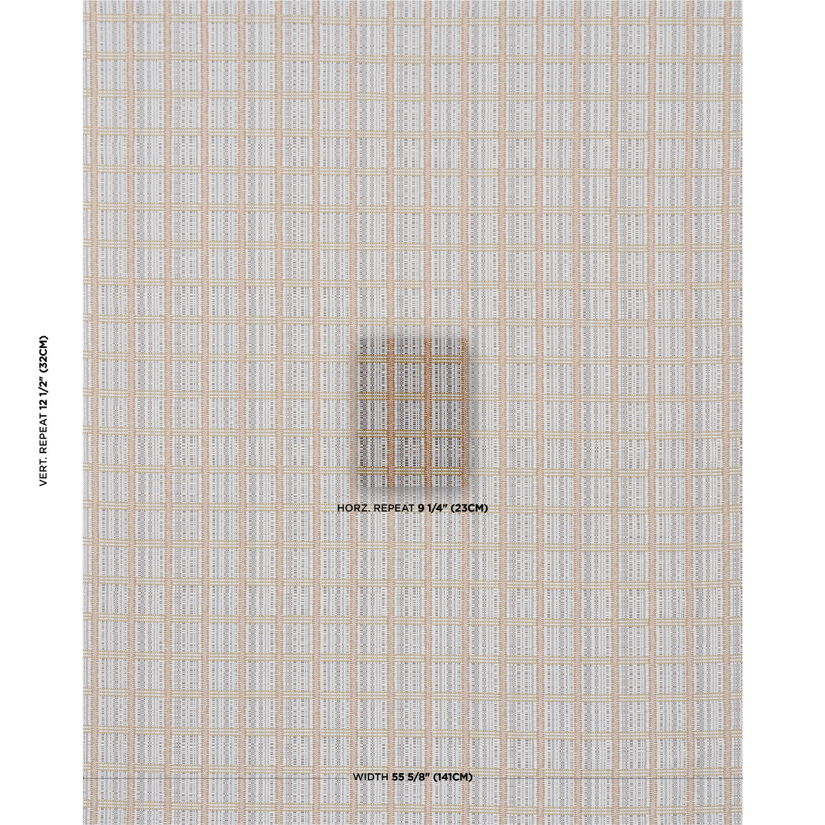 Skyline Plaid - Bronze - Schumacher 86852 Fabric - Schumacher Fabric
