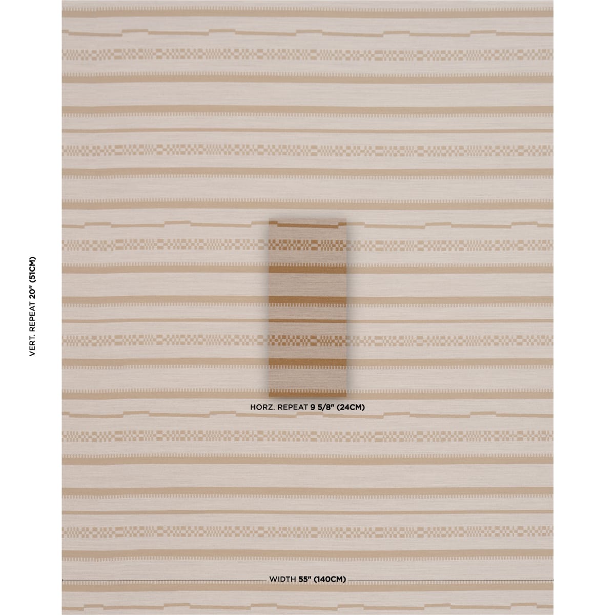 SKYLINE-STRIPES-REVERSIBLE-DUNE-SCHUMACHER-86871 - Schumacher Fabric