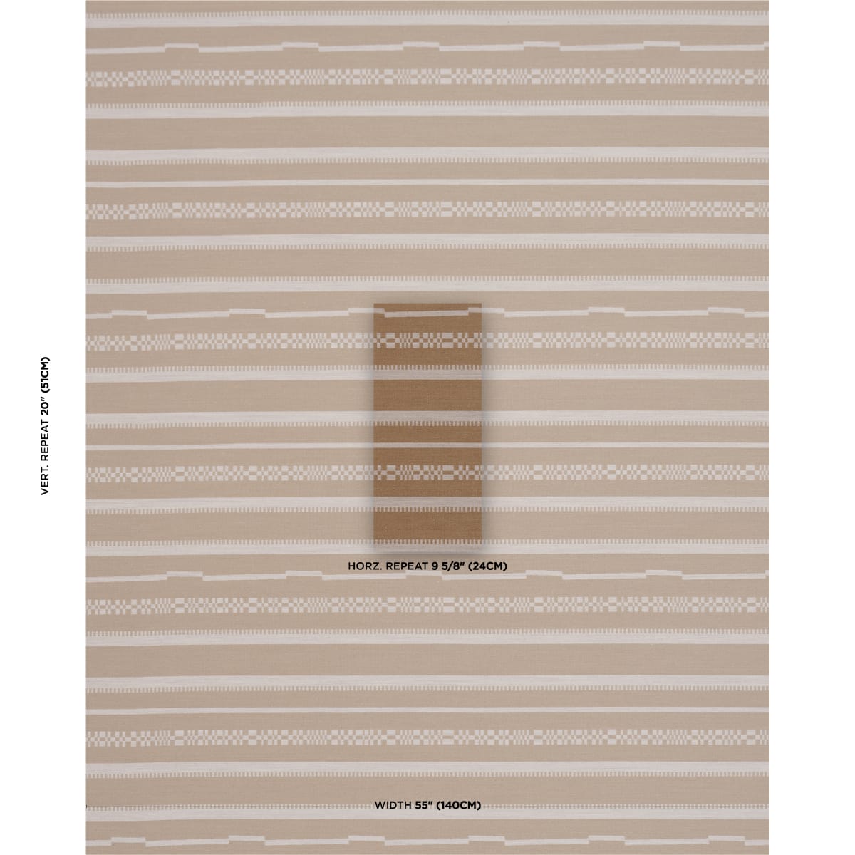 SKYLINE-STRIPES-REVERSIBLE-DUNE-SCHUMACHER-86871 - Schumacher Fabric