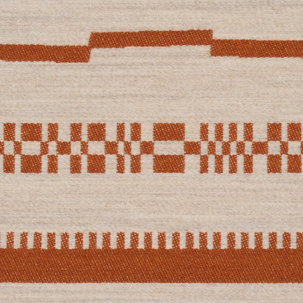 SKYLINE-STRIPES-REVERSIBLE-BURNT-ORANGE-SCHUMACHER-86872 - Schumacher Fabric