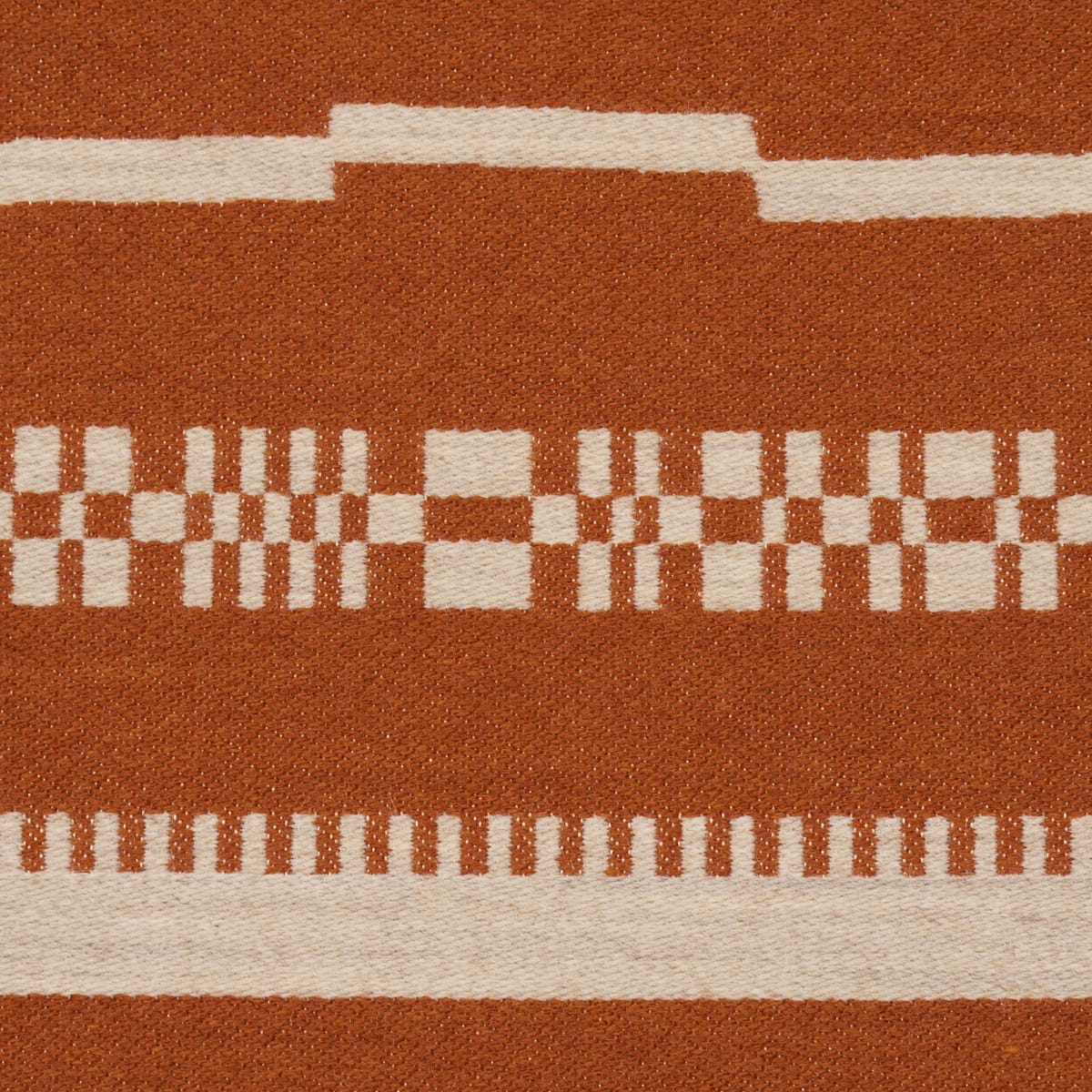 SKYLINE-STRIPES-REVERSIBLE-BURNT-ORANGE-SCHUMACHER-86872 - Schumacher Fabric