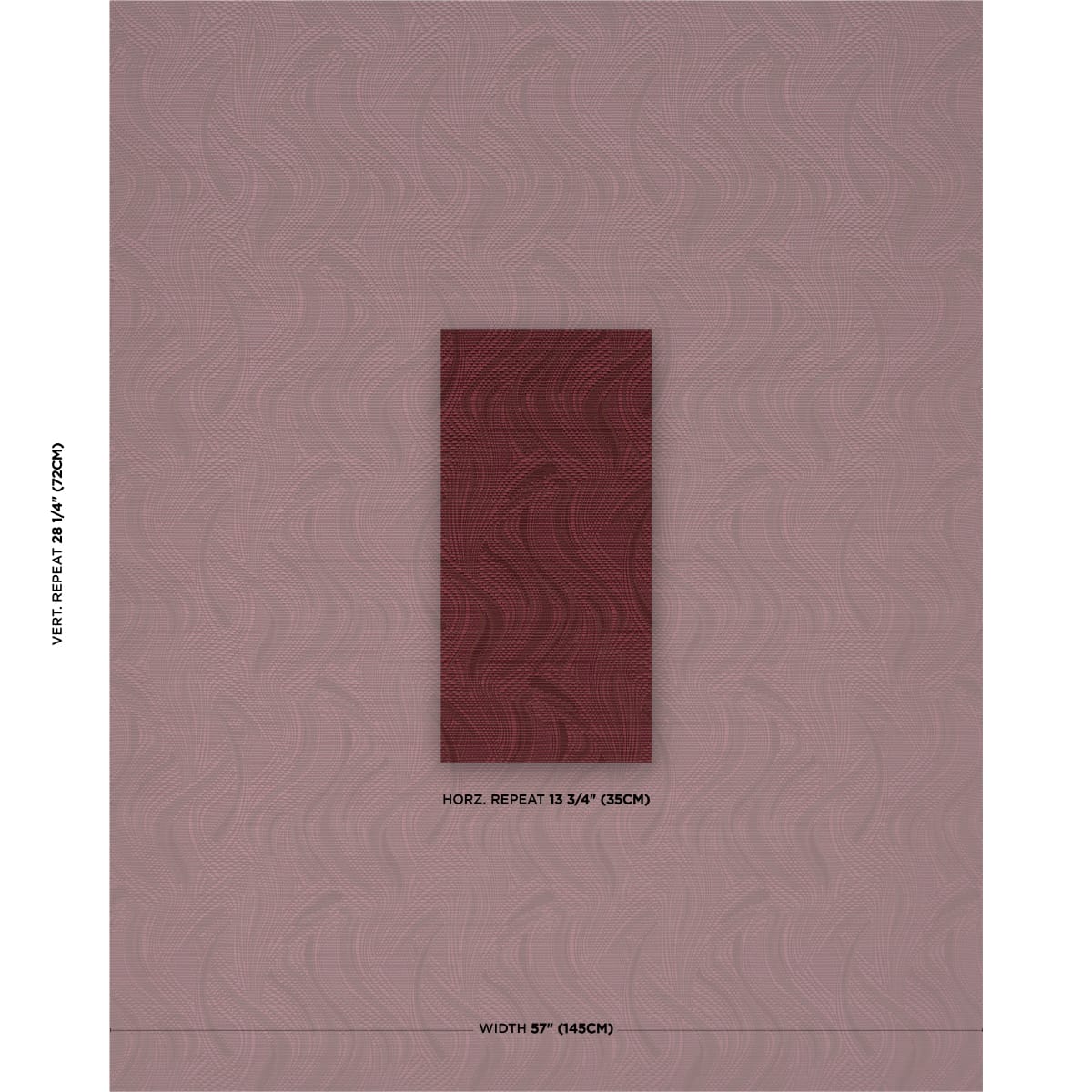 QUILTED-WAVES-INDOOR-OUTDOOR-MERLOT-SCHUMACHER-86891 - Schumacher Fabric