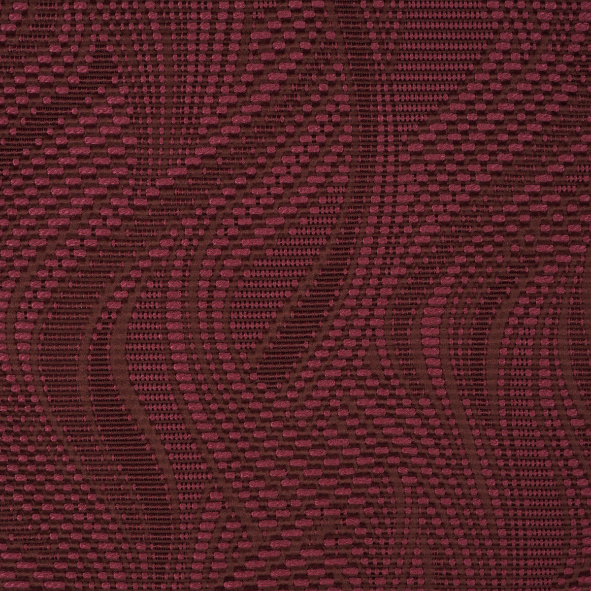Quilted Waves Indoor/Outdoor - Merlot - Schumacher 86891 Fabric - Schumacher Fabric