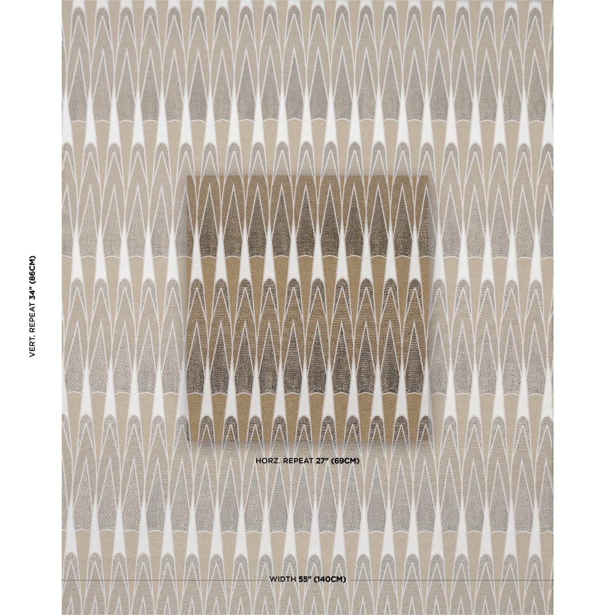 NIGHTFALL-SKYLINE-METALLIC-BROWN-SCHUMACHER-86941 - Schumacher Fabric