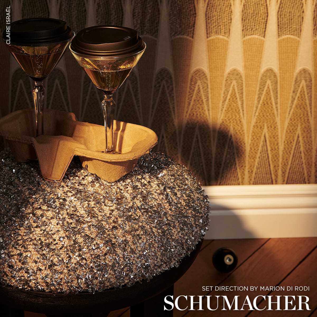 TENUE-DE-SOIRE-SPARKLING-SILVER-SCHUMACHER-86970 - Schumacher Fabric