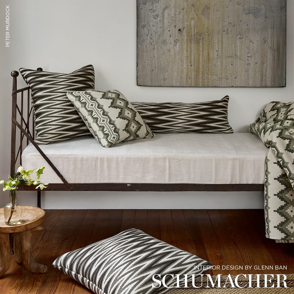 WEDGE-WEAVE-GREEN-SCHUMACHER-87031 - Schumacher Fabric