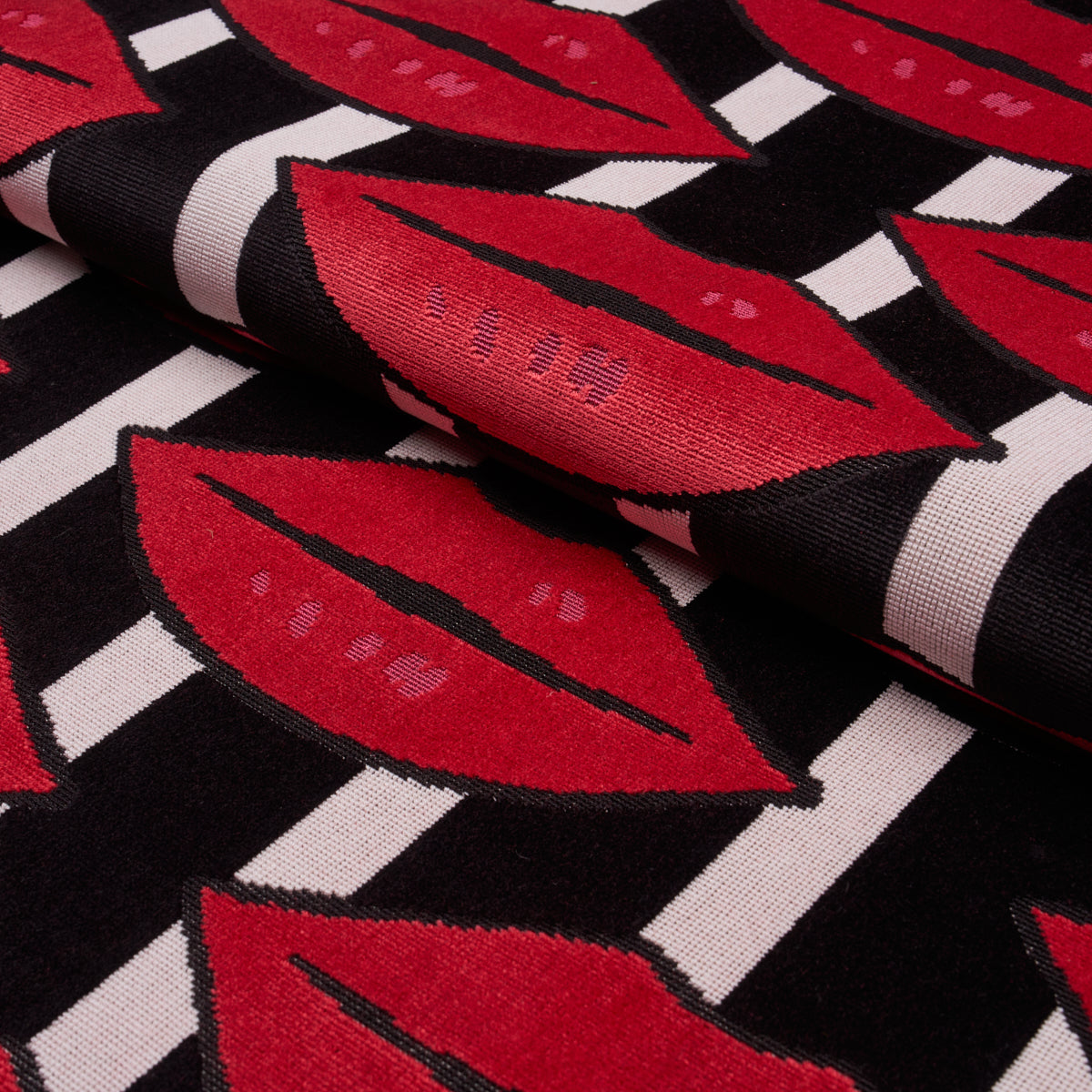 Amuse Bouche - Lipstick Red - Schumacher 87060 Fabric - Schumacher Fabric