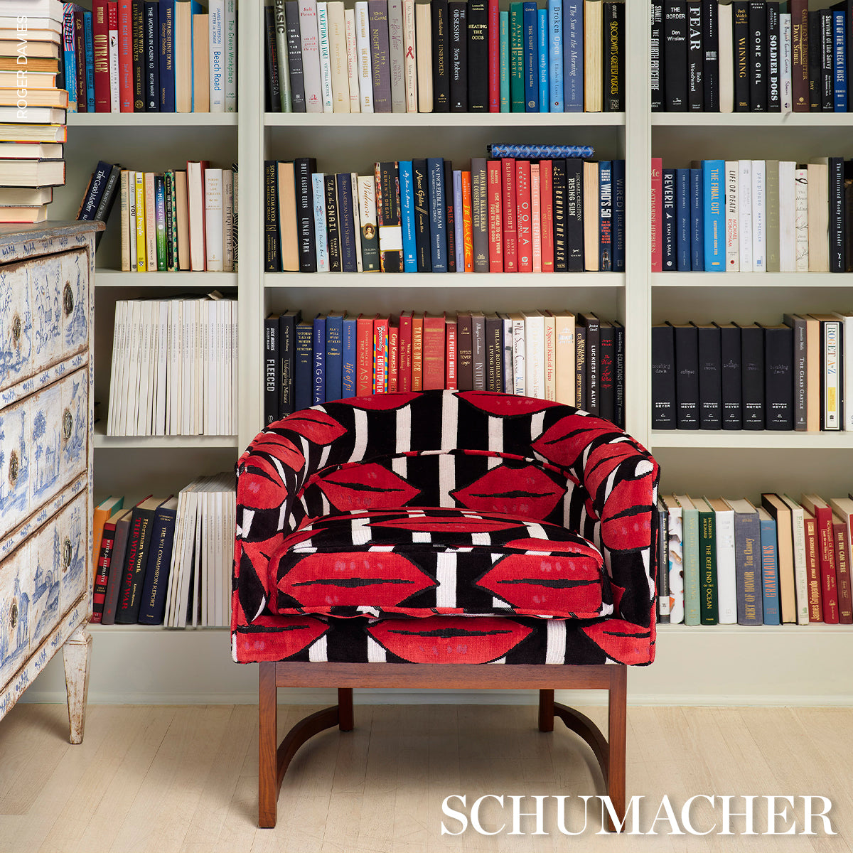 Amuse Bouche - Lipstick Red - Schumacher 87060 Fabric - Schumacher Fabric