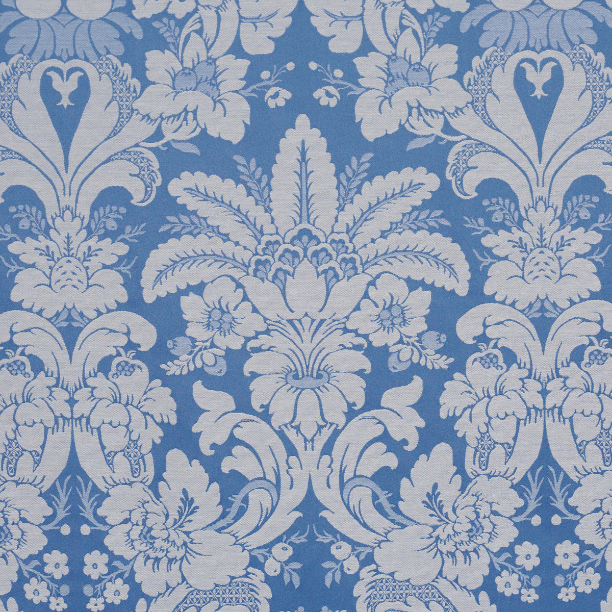 Kennedy Damask - Cobalt - Schumacher 87093 Fabric - Schumacher Fabric