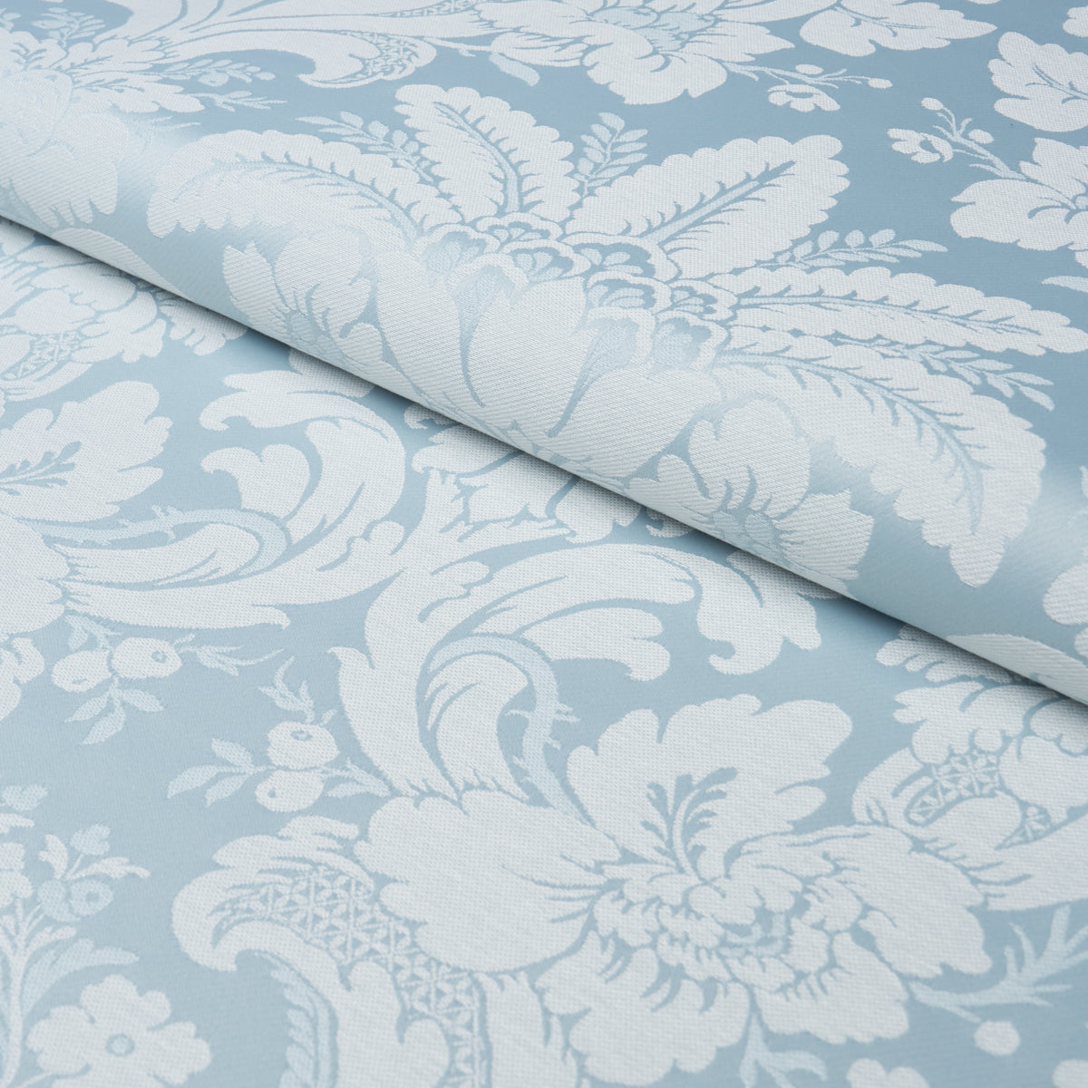 Kennedy Damask - Robin'S Egg - Schumacher 87094 Fabric - Schumacher Fabric