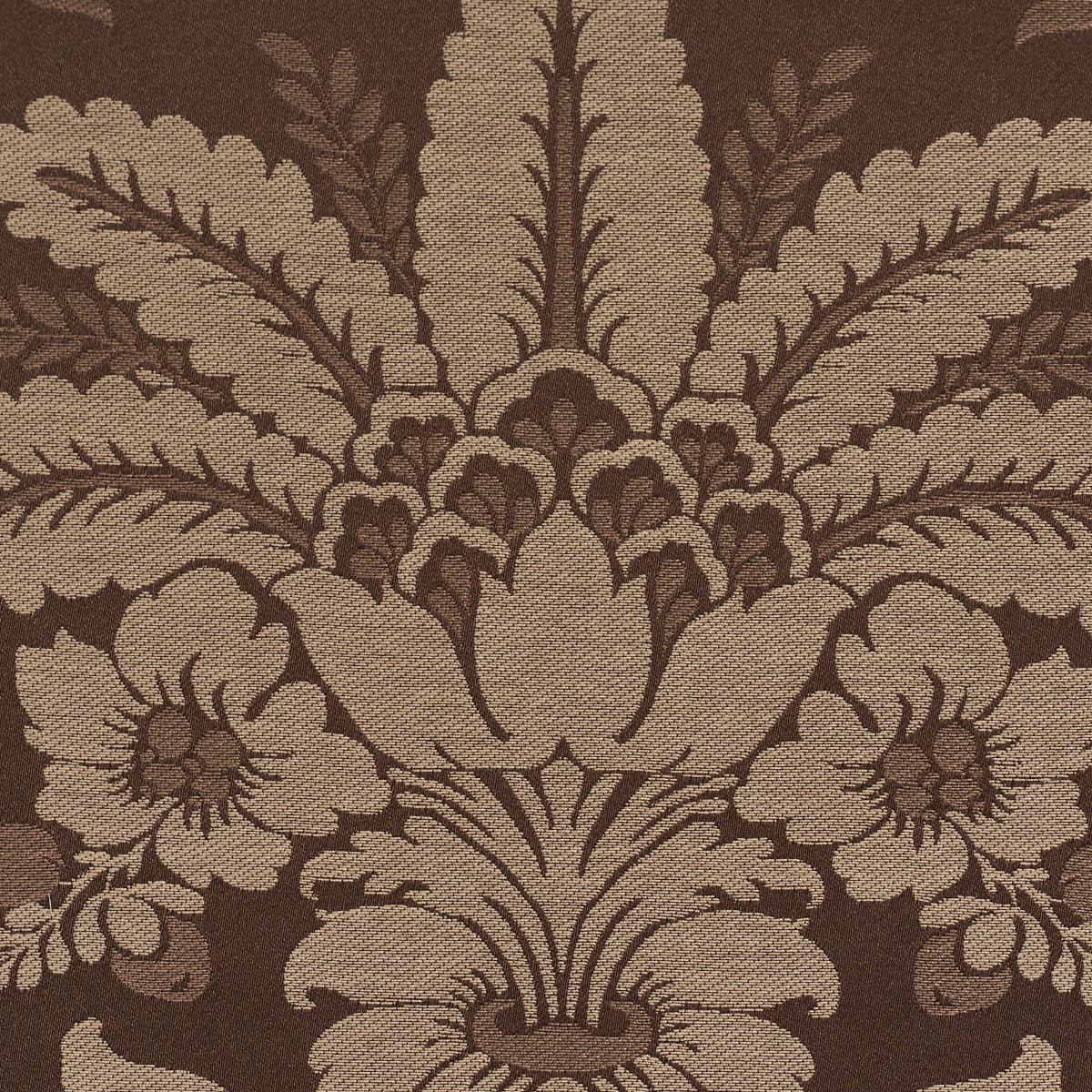 Kennedy Damask - Brown - Schumacher 87095 Fabric - Schumacher Fabric