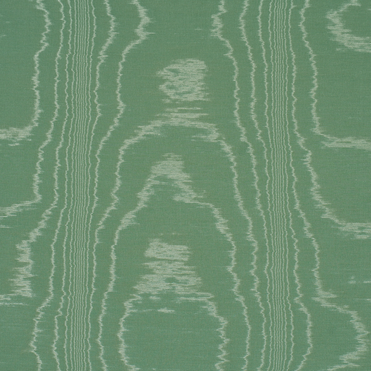 Washington Moiré - Green - Schumacher 87101 Fabric - Schumacher Fabric