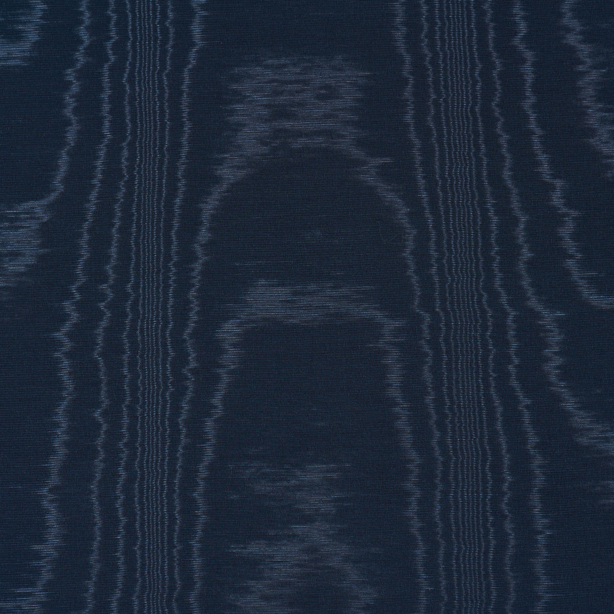 Washington Moiré - Navy - Schumacher 87105 Fabric - Schumacher Fabric