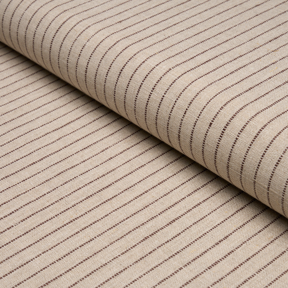 Theo Stripe - Brown - Schumacher 87122 Fabric - Schumacher Fabric