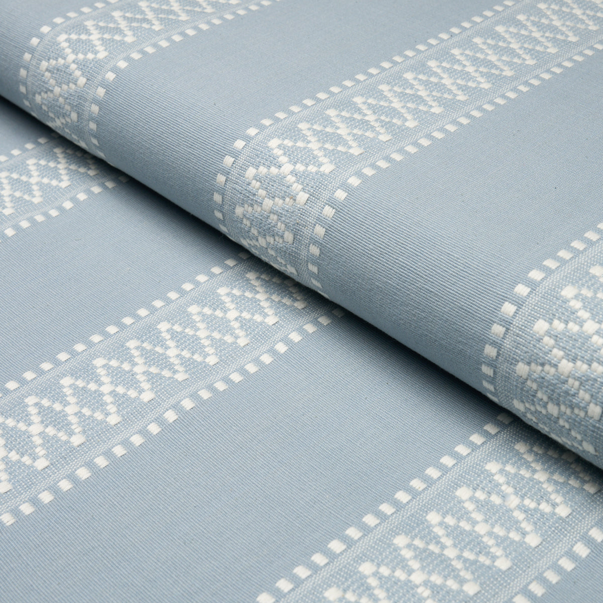 Shannon Stripe - Sky - Schumacher 87200 Fabric - Schumacher Fabric