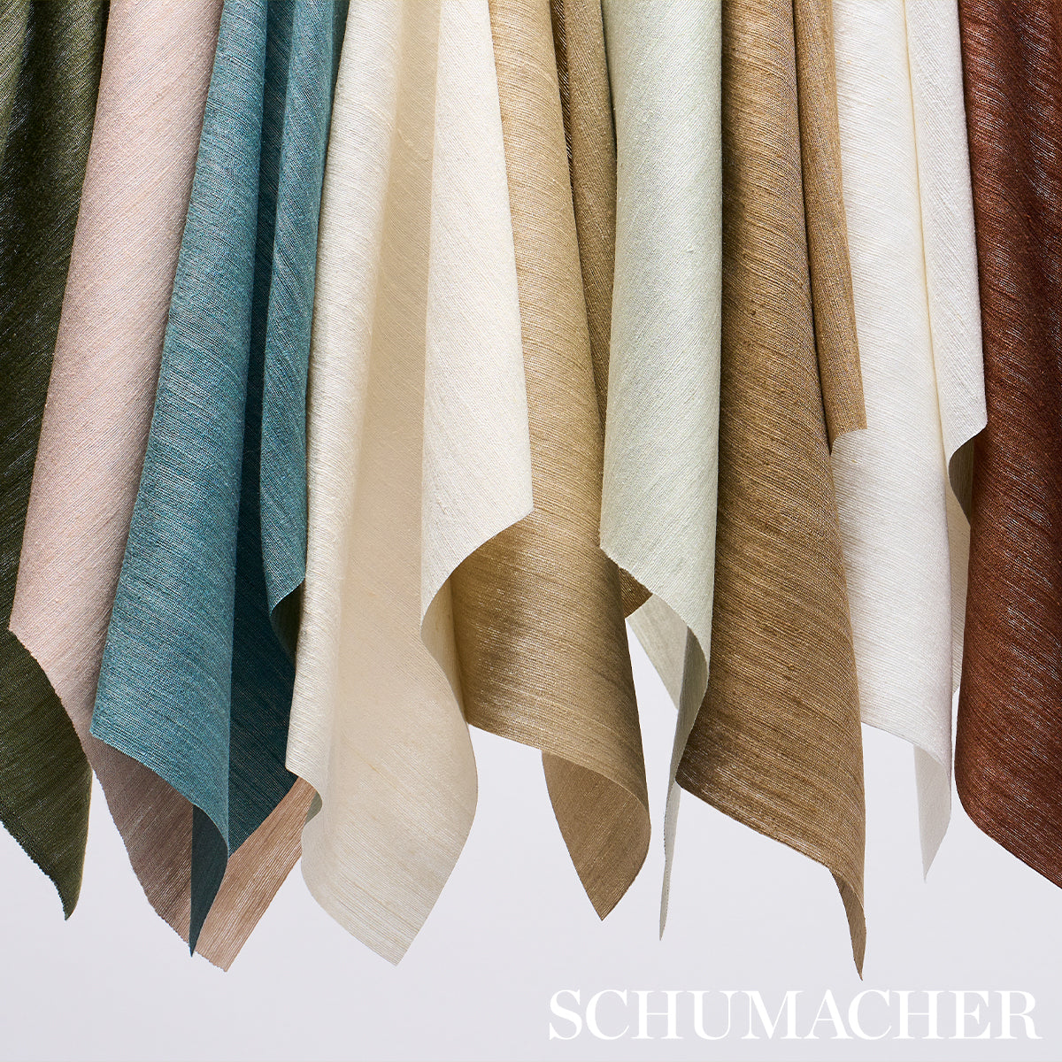 Masara Handwoven Silk - Sea - Schumacher 87225 Fabric - Schumacher Fabric