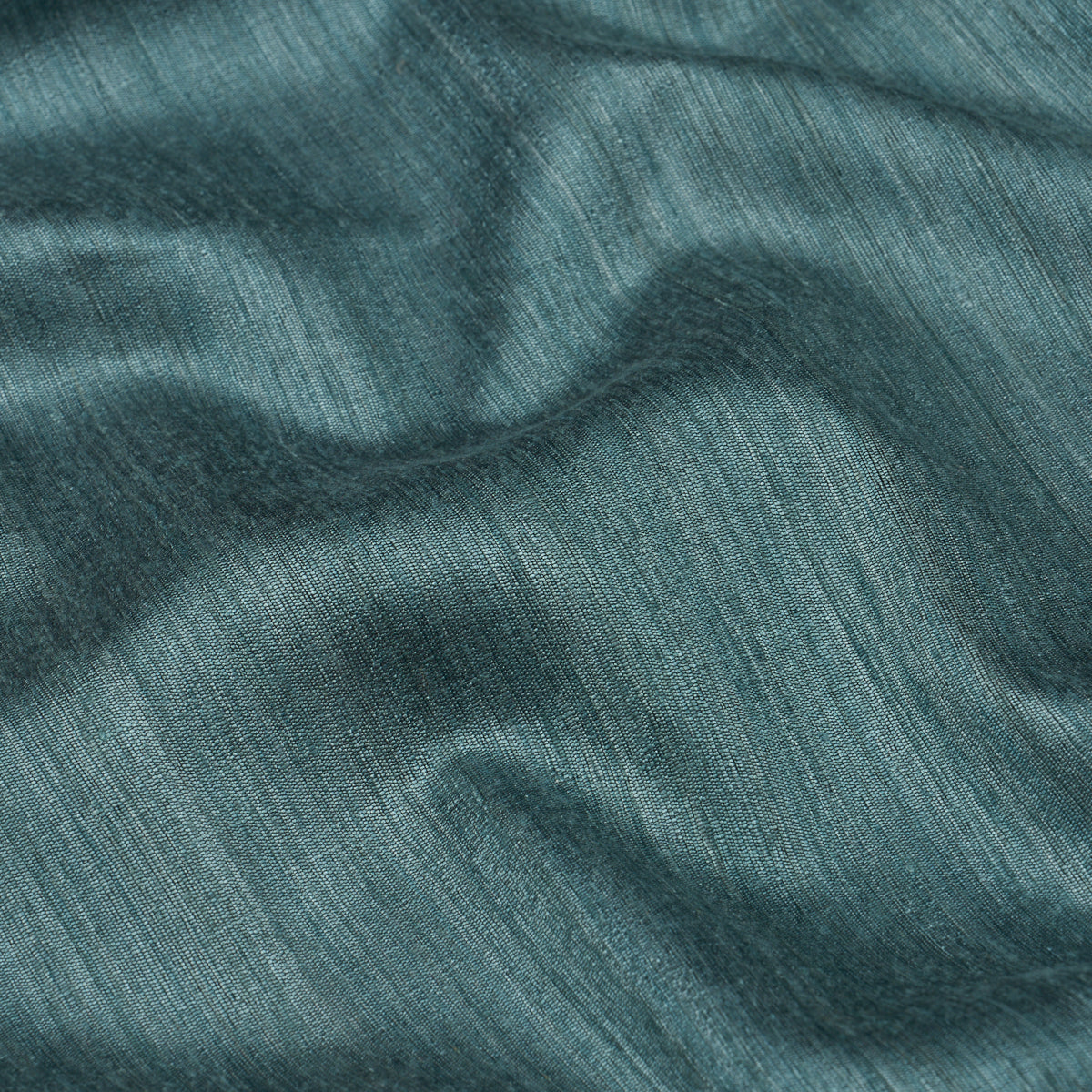 Masara Handwoven Silk - Petrol - Schumacher 87226 Fabric - Schumacher Fabric