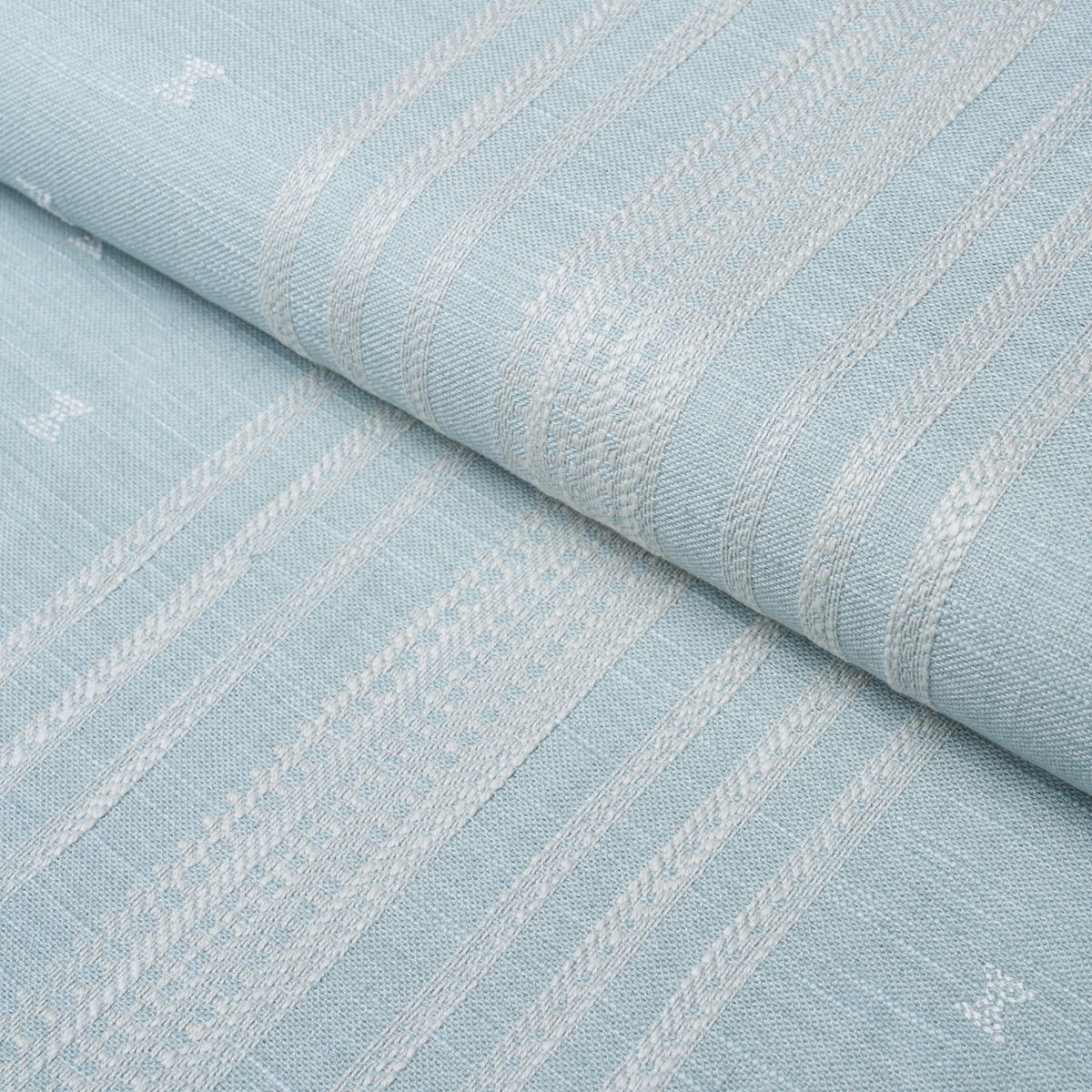 Imara Stripe - Sky - Schumacher 87250 Fabric - Schumacher Fabric