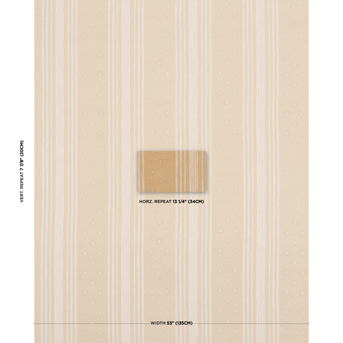 Imara Stripe - Ochre - Schumacher 87252 Fabric - Schumacher Fabric