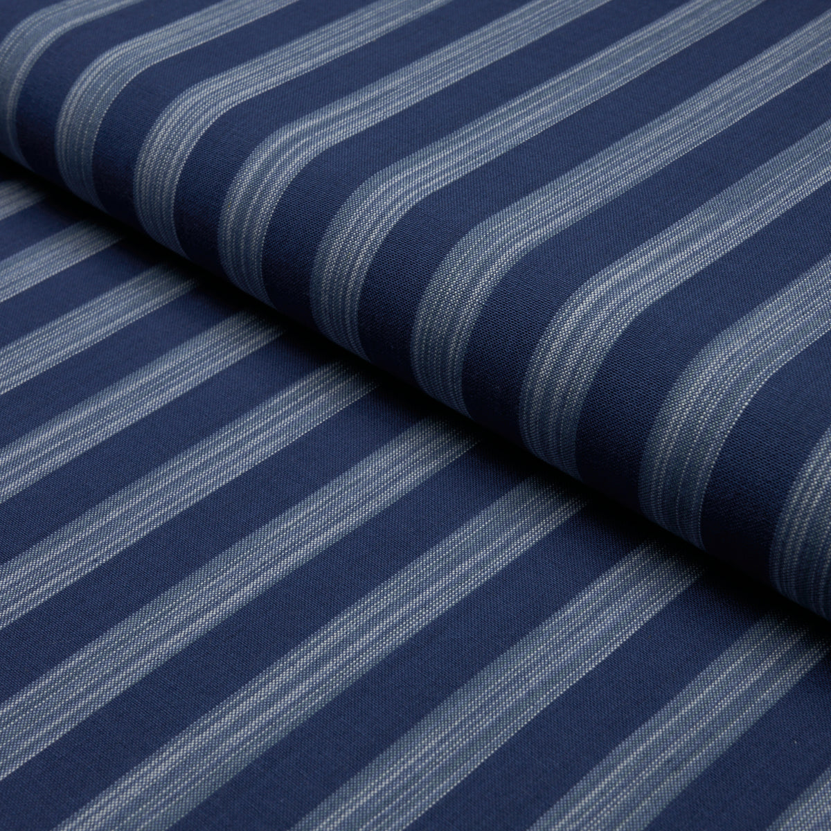 Jonah Stripe - Indigo - Schumacher 87262 Fabric - Schumacher Fabric