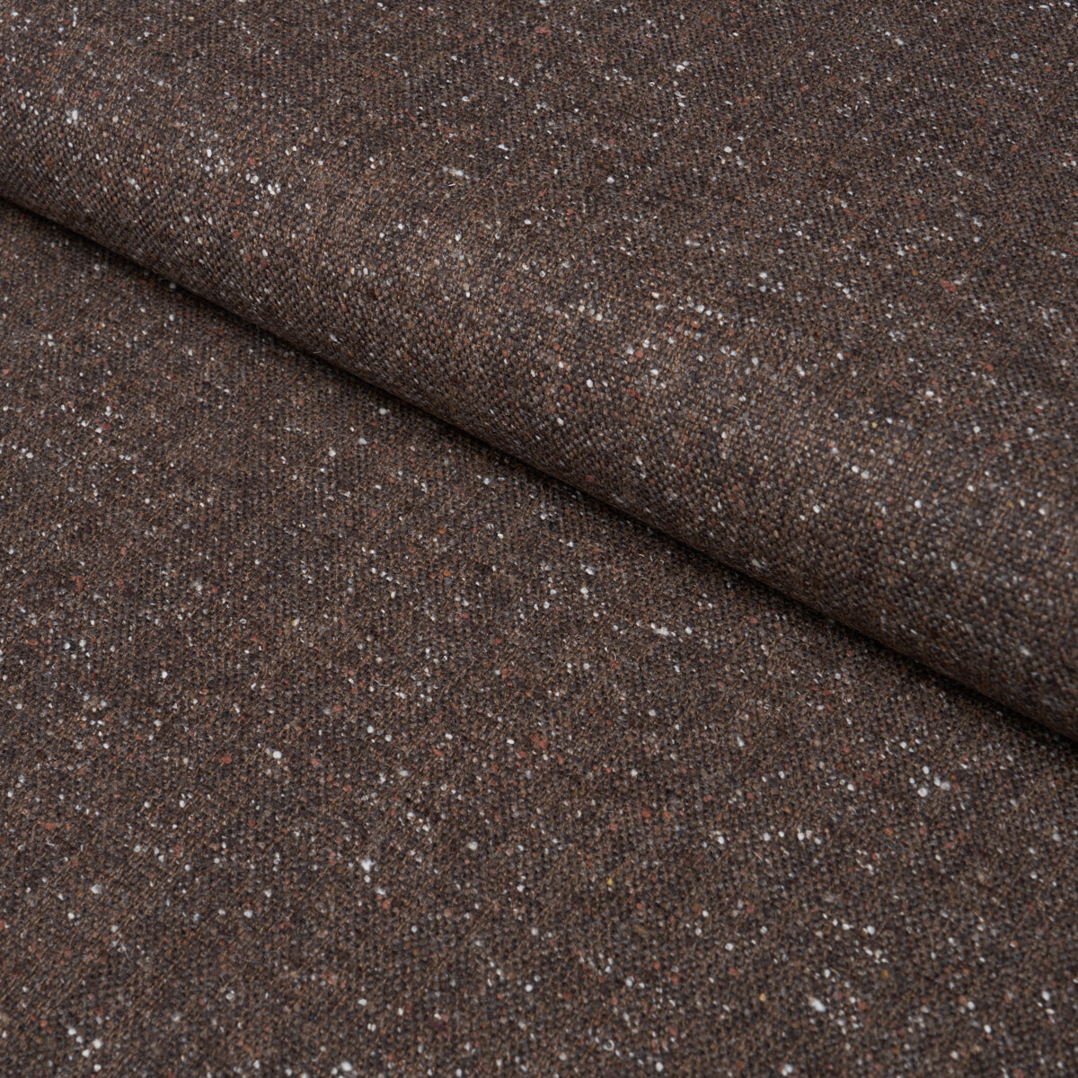 Clarke Donegal Wool Blend - Dark Brown - Schumacher 87313 Fabric - Schumacher Fabric