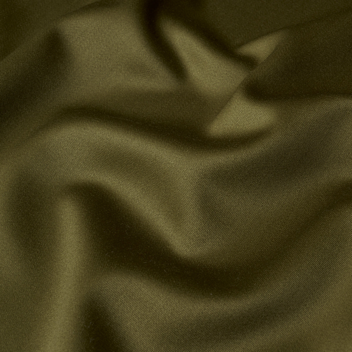 Donovan Merino Wool Sateen - Olive - Schumacher 87327 Fabric - Schumacher Fabric